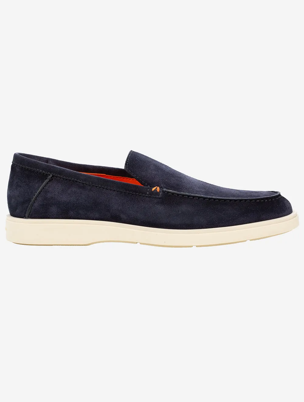 Slip On Suede Shoe Navy