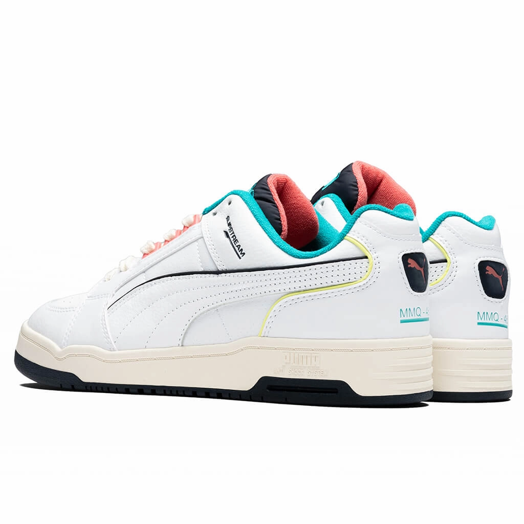 Slipstream Lo Retro Sneakers - White Puma Suede Street Sneakers