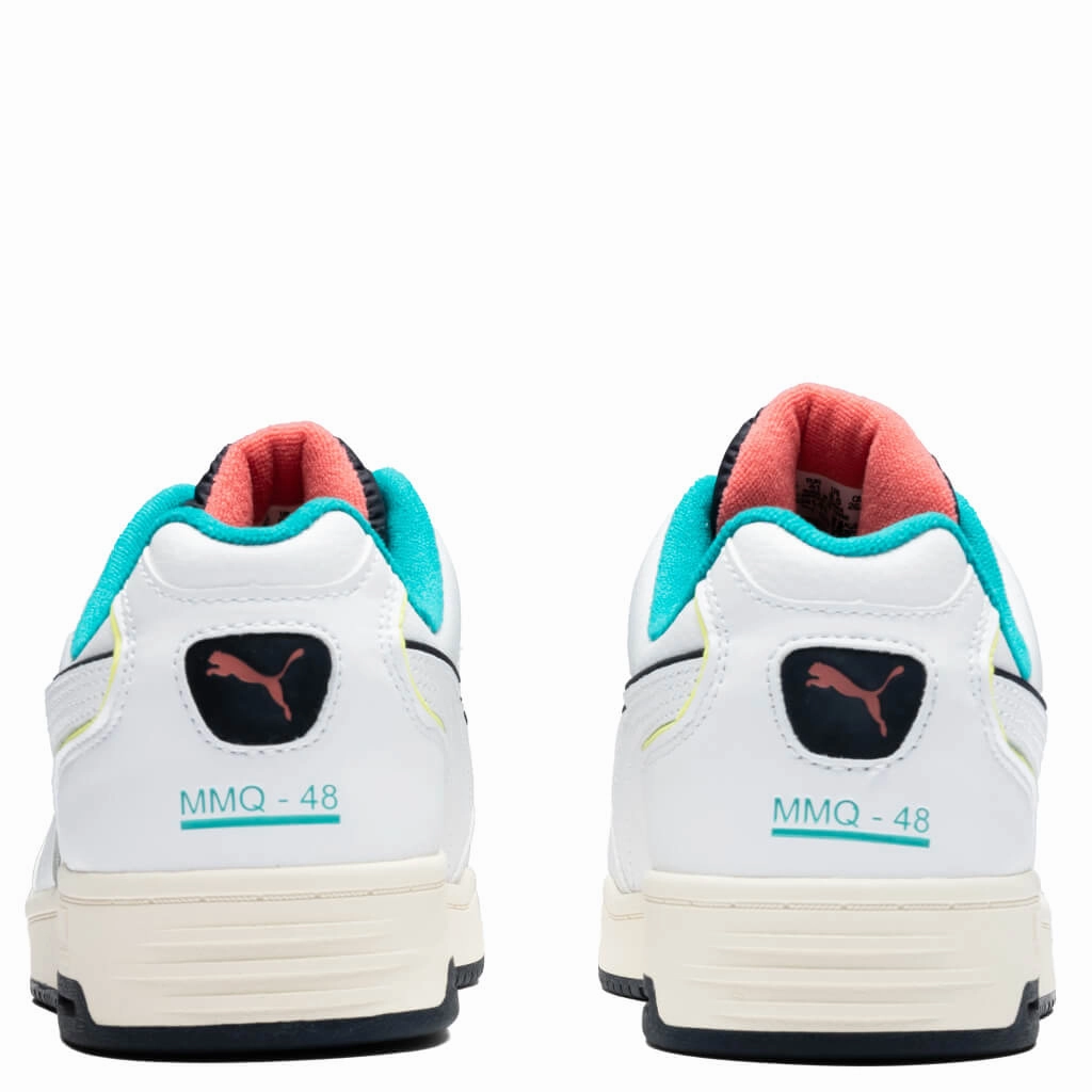 Slipstream Lo Retro Sneakers - White Puma Suede Street Sneakers