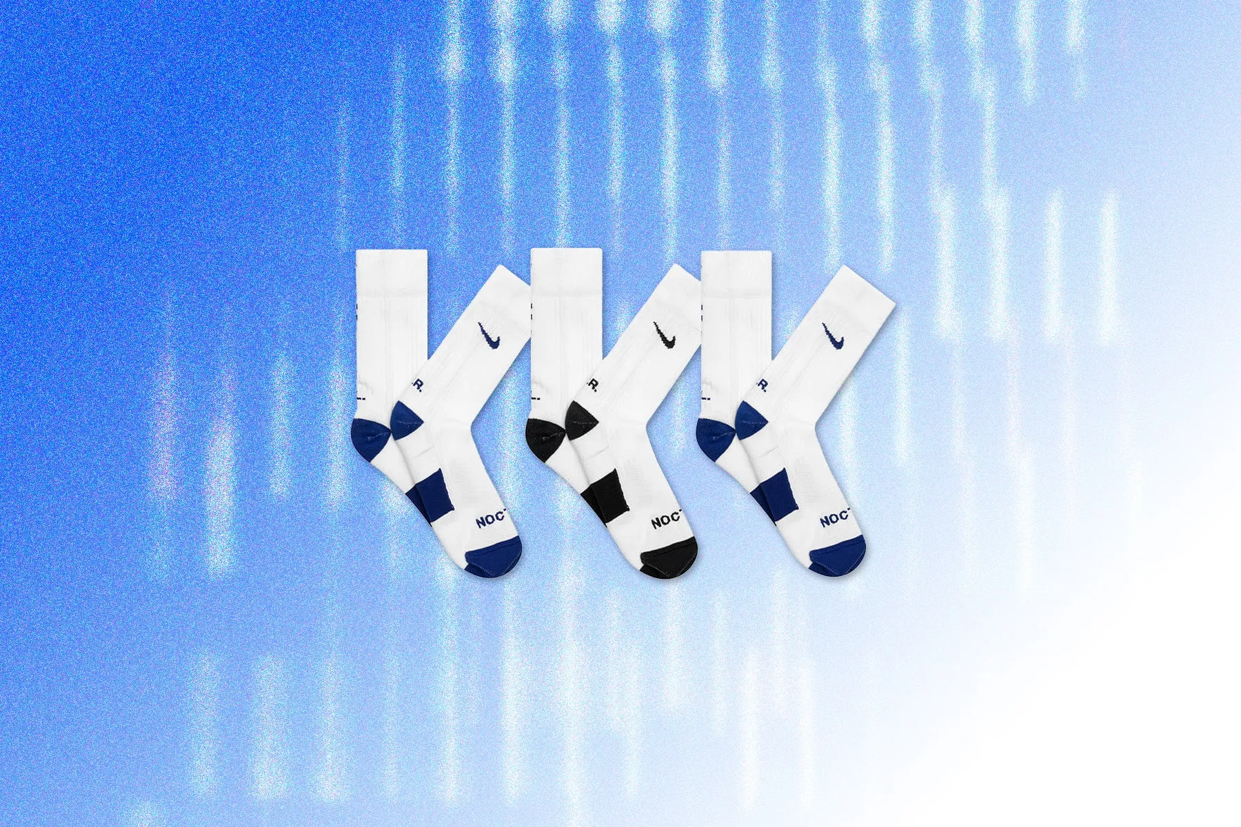 SNKR Sox Crew 3PR Nocta L'Art - Multi-Color Nike Lightweight Everyday Shoes
