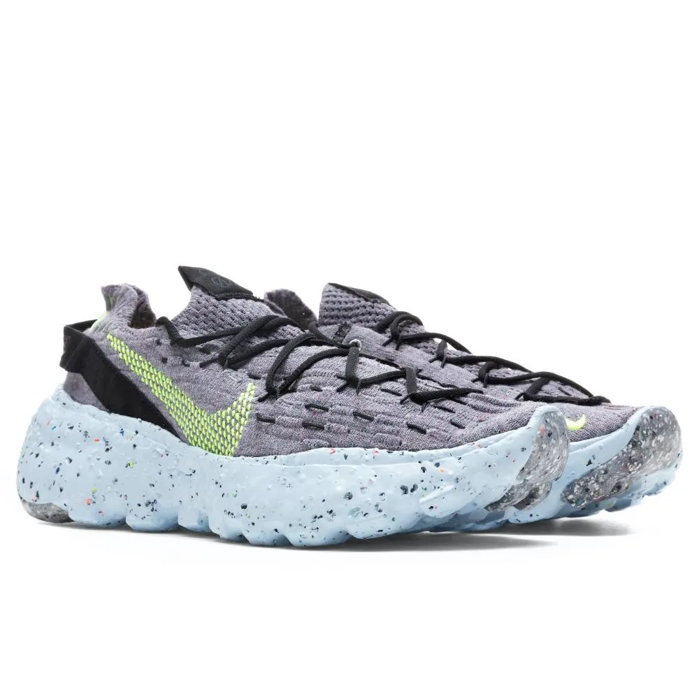 Space Hippie 04 - Grey/Volt Nike Foam Comfort Trainers