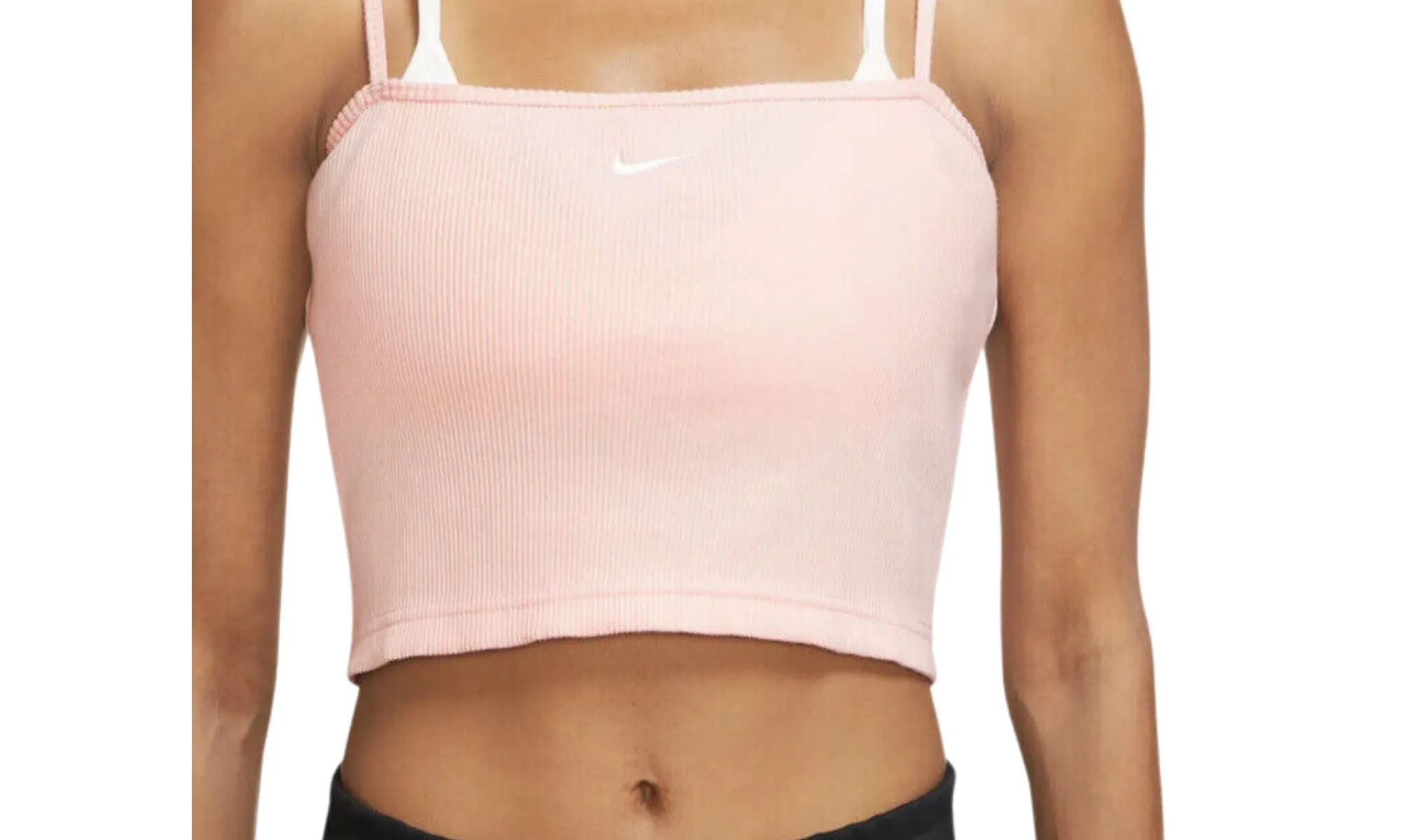 Sportswear Essential Ribbed Crop Pink Tank WMNS "PINK" Nike Women's sneakers