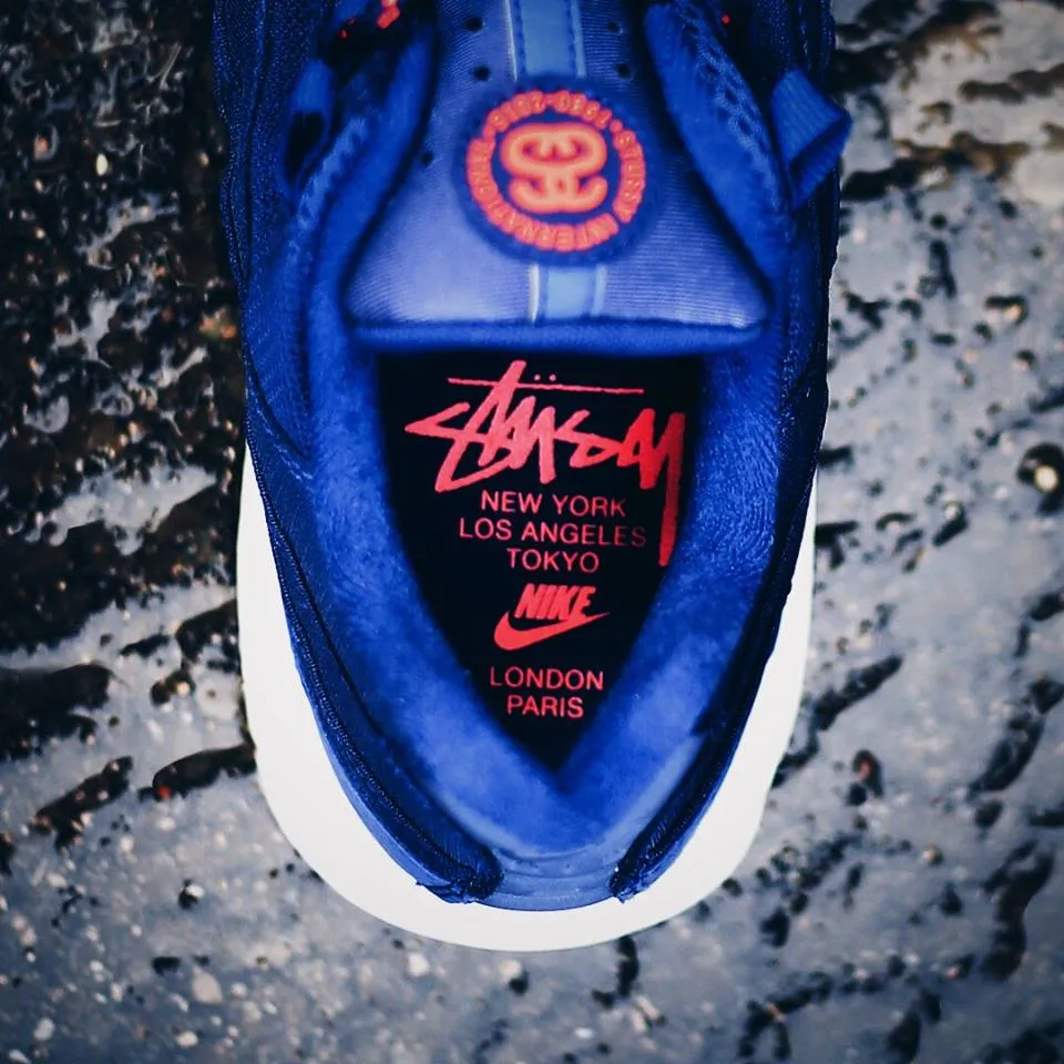 Stussy x Nike Air Max 95 Loyal Blue Nike Air Max cushioned sneakers