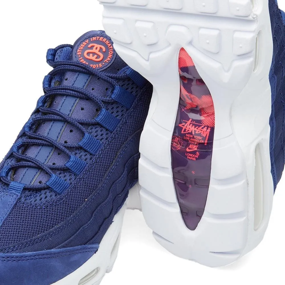 Stussy x Nike Air Max 95 Loyal Blue Nike Air Max cushioned sneakers