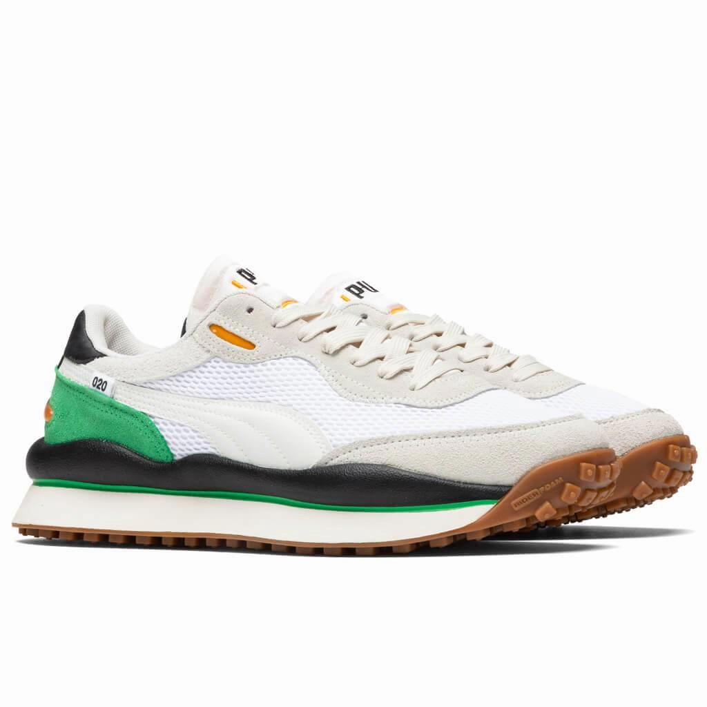 Style Rider Stream - White/Vaporous Puma Stripe Logo Trainers