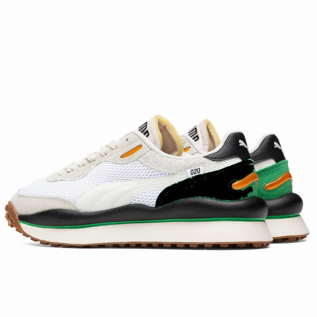 Style Rider Stream - White/Vaporous Puma Stripe Logo Trainers