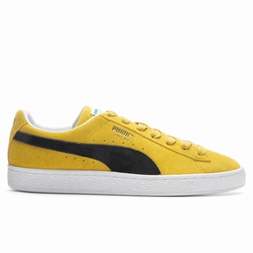 Suede Classic XXI - Yellow Puma shoes with suede and modern shape