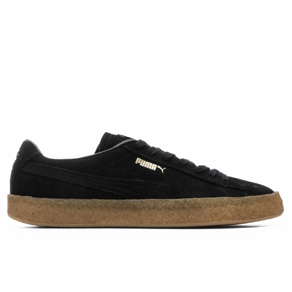 Suede Crepe - Black/Black Puma shoes with suede and modern shape