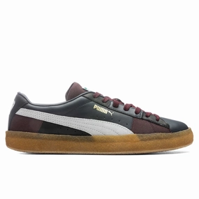 Suede Crepe Patch - Black Puma shoes with suede and modern shape