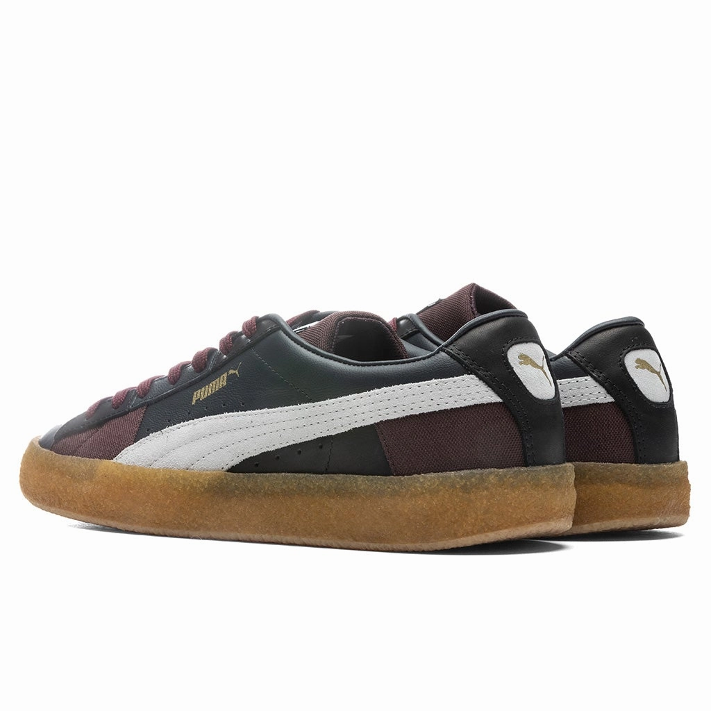 Suede Crepe Patch - Black Puma Suede Street Sneakers