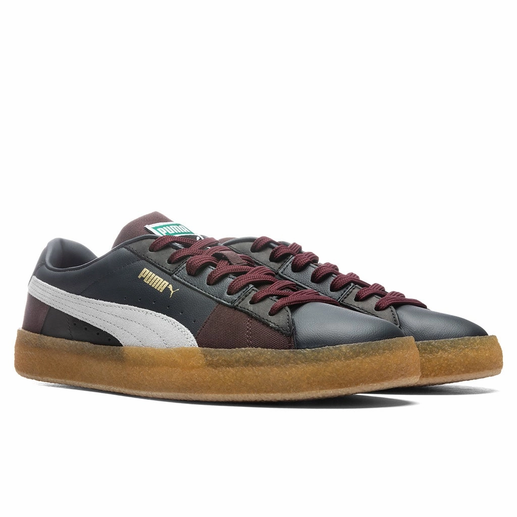 Suede Crepe Patch - Black Puma Suede Street Sneakers