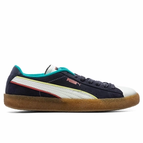 Suede Crepe STB - White Puma shoes with suede and modern shape