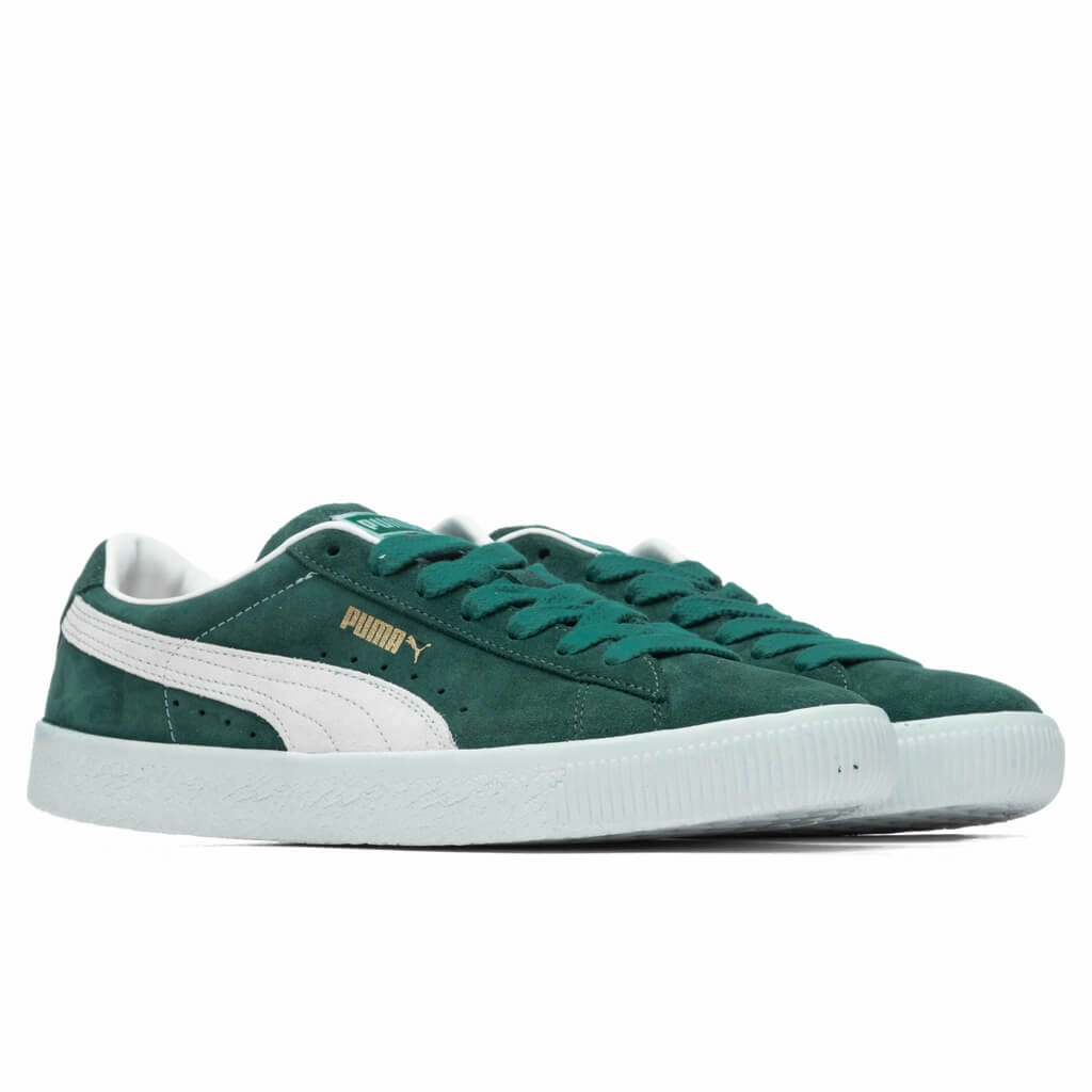 Suede VTG - Green Puma Stripe Logo Trainers