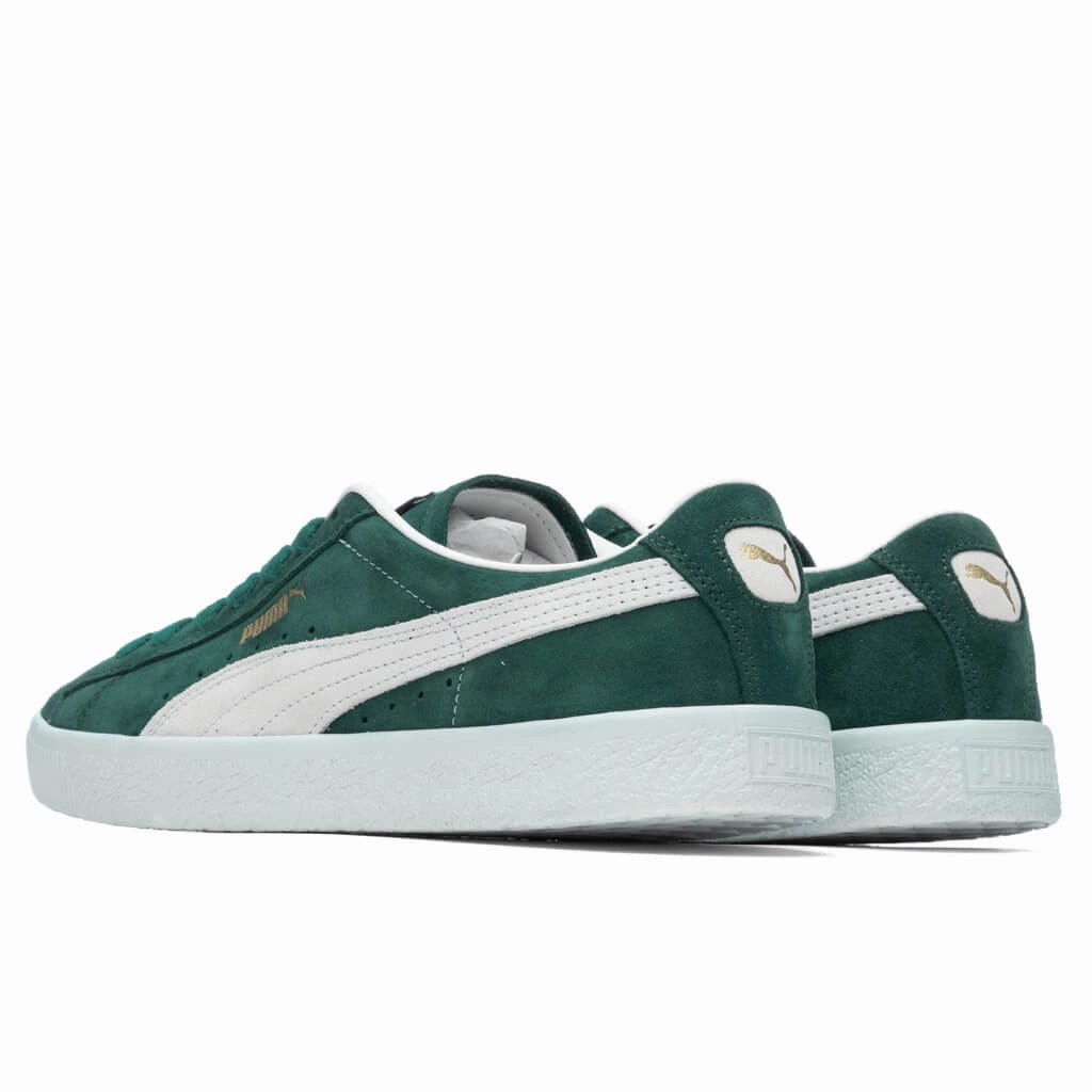 Suede VTG - Green Puma Stripe Logo Trainers
