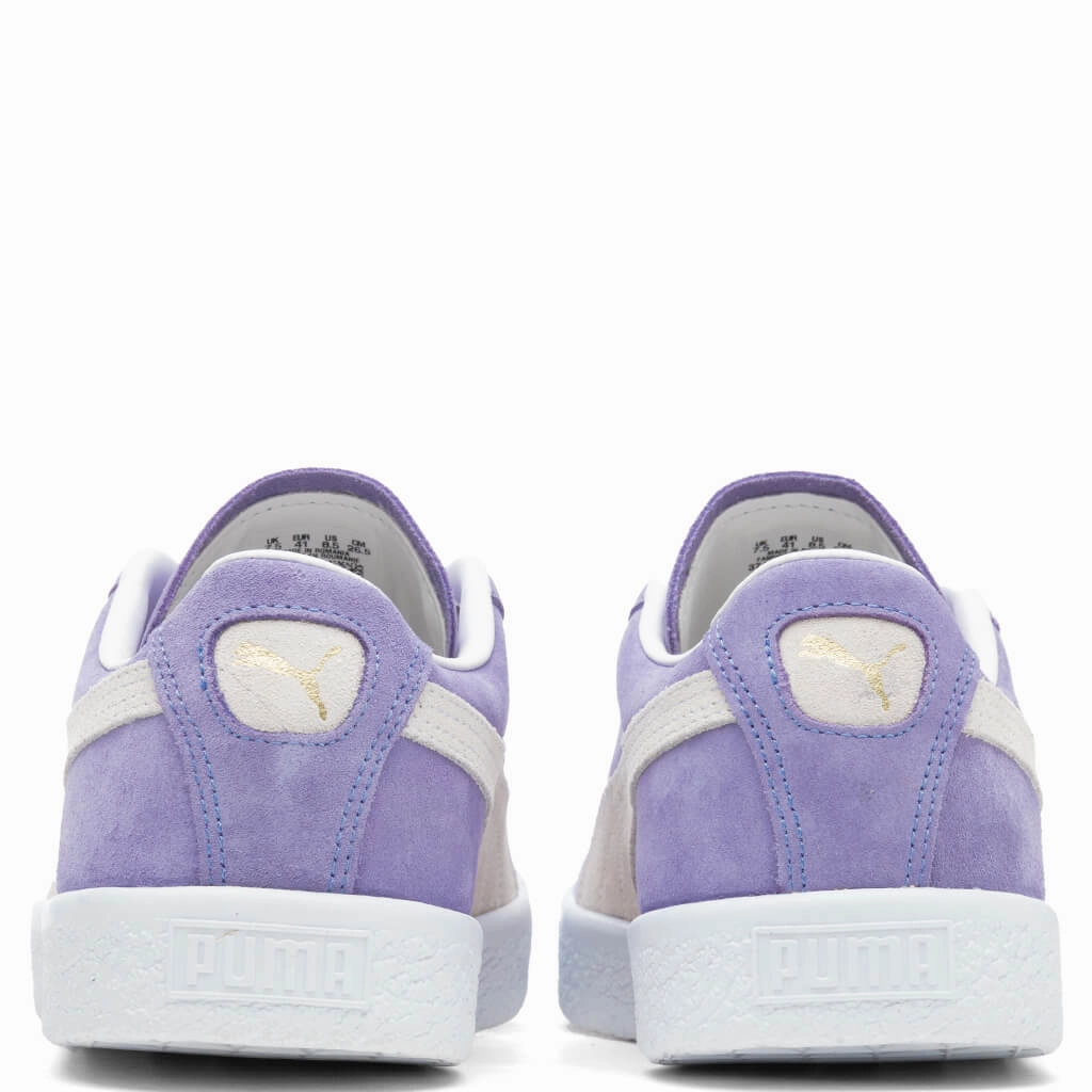 Suede VTG - Light Lavender/White Puma Stripe Logo Trainers