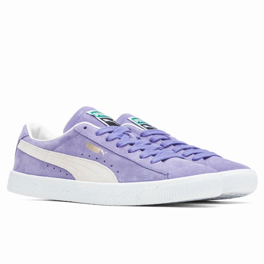 Suede VTG - Light Lavender/White Puma Stripe Logo Trainers