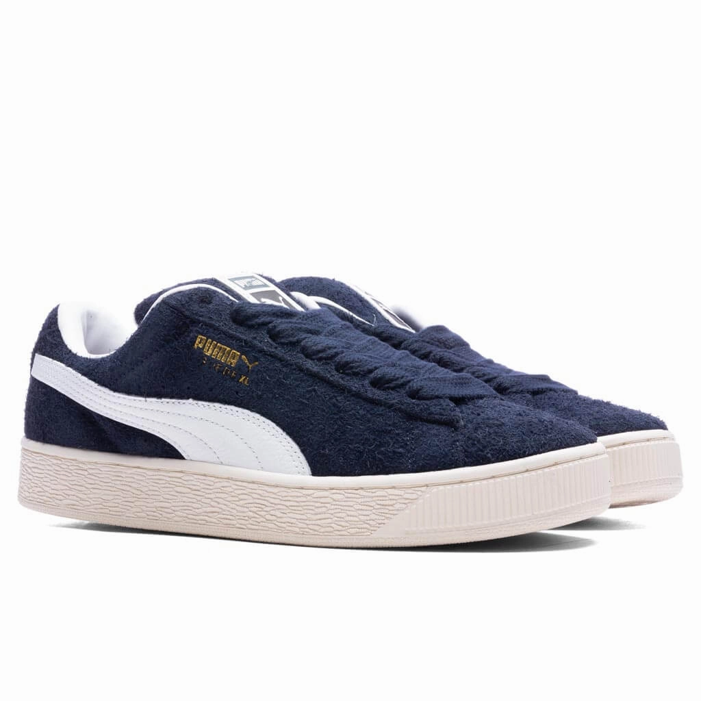Suede XL Hairy - Club Navy/Frosted Ivory Puma Everyday Style Shoes