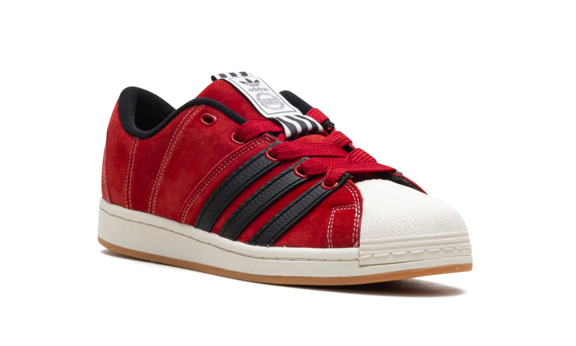 Supermodified "YNUK - Power Red" adidas casual mens footwear