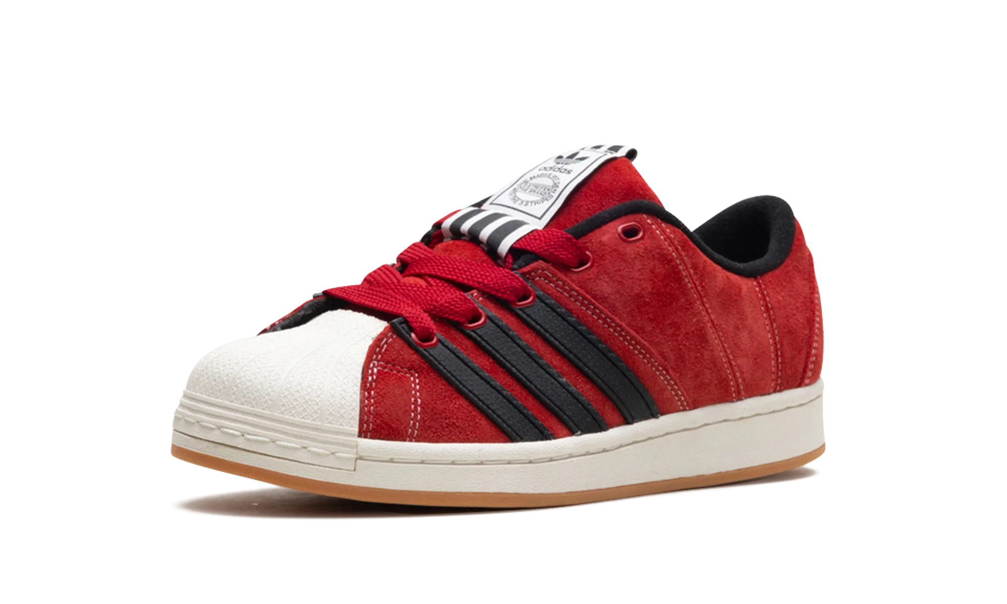 Supermodified "YNUK - Power Red" adidas casual mens footwear