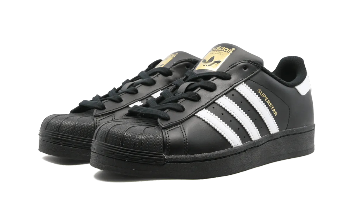 SUPERSTAR FOUNDATION GS "BLACK WHITE" adidas grade school sneakers