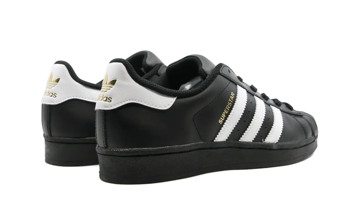 SUPERSTAR FOUNDATION GS "BLACK WHITE" adidas grade school sneakers