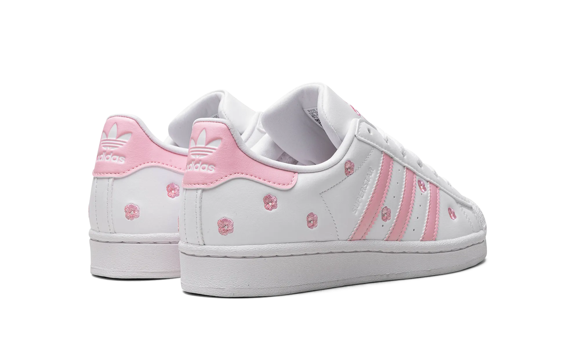 Superstar GS "Cloud White Clear Pink" adidas grade school sneakers