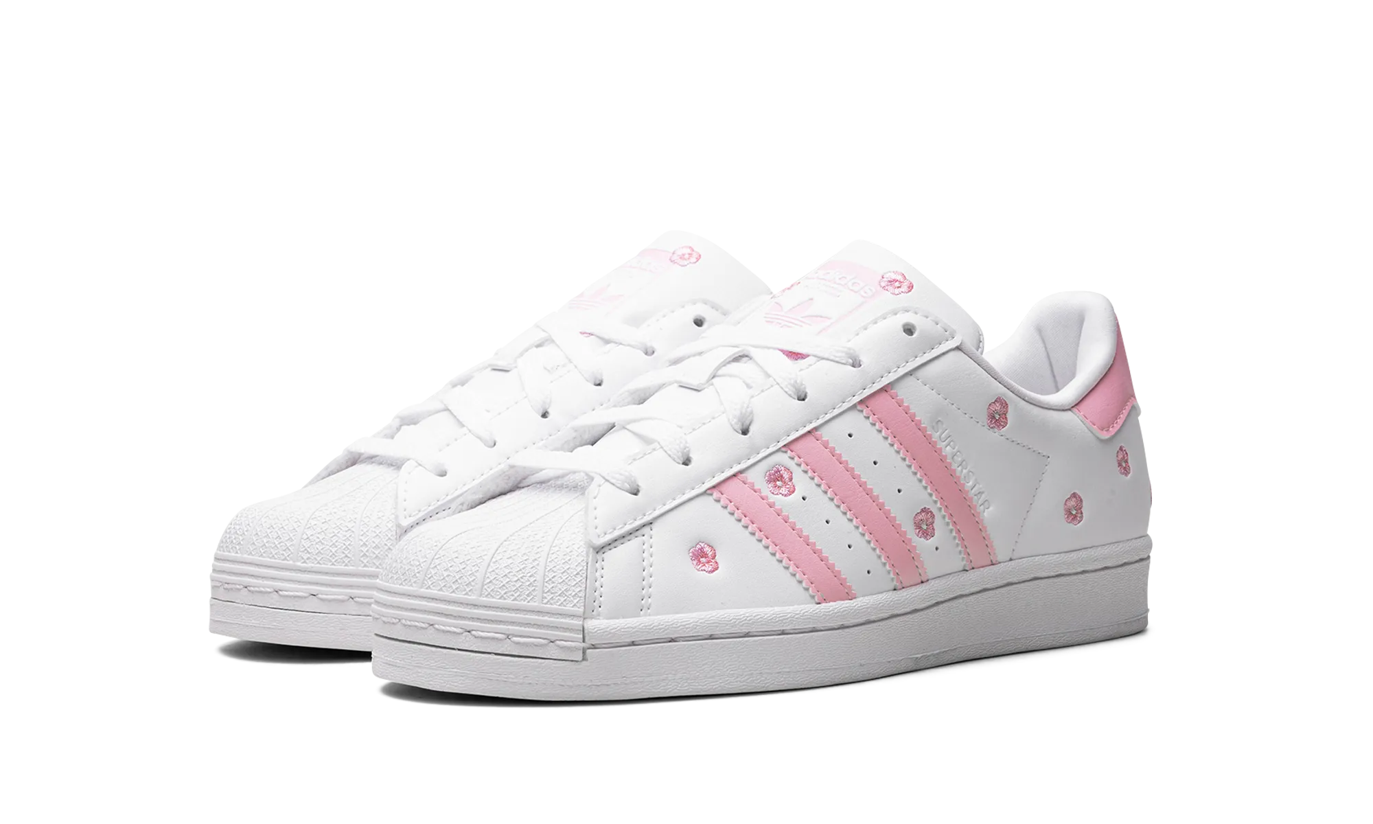 Superstar GS "Cloud White Clear Pink" adidas grade school sneakers