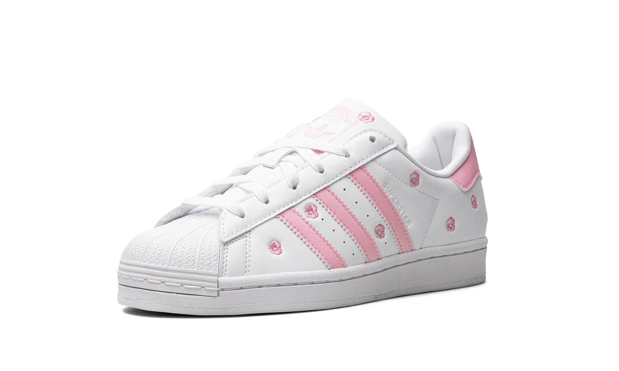Superstar GS "Cloud White Clear Pink" adidas grade school sneakers