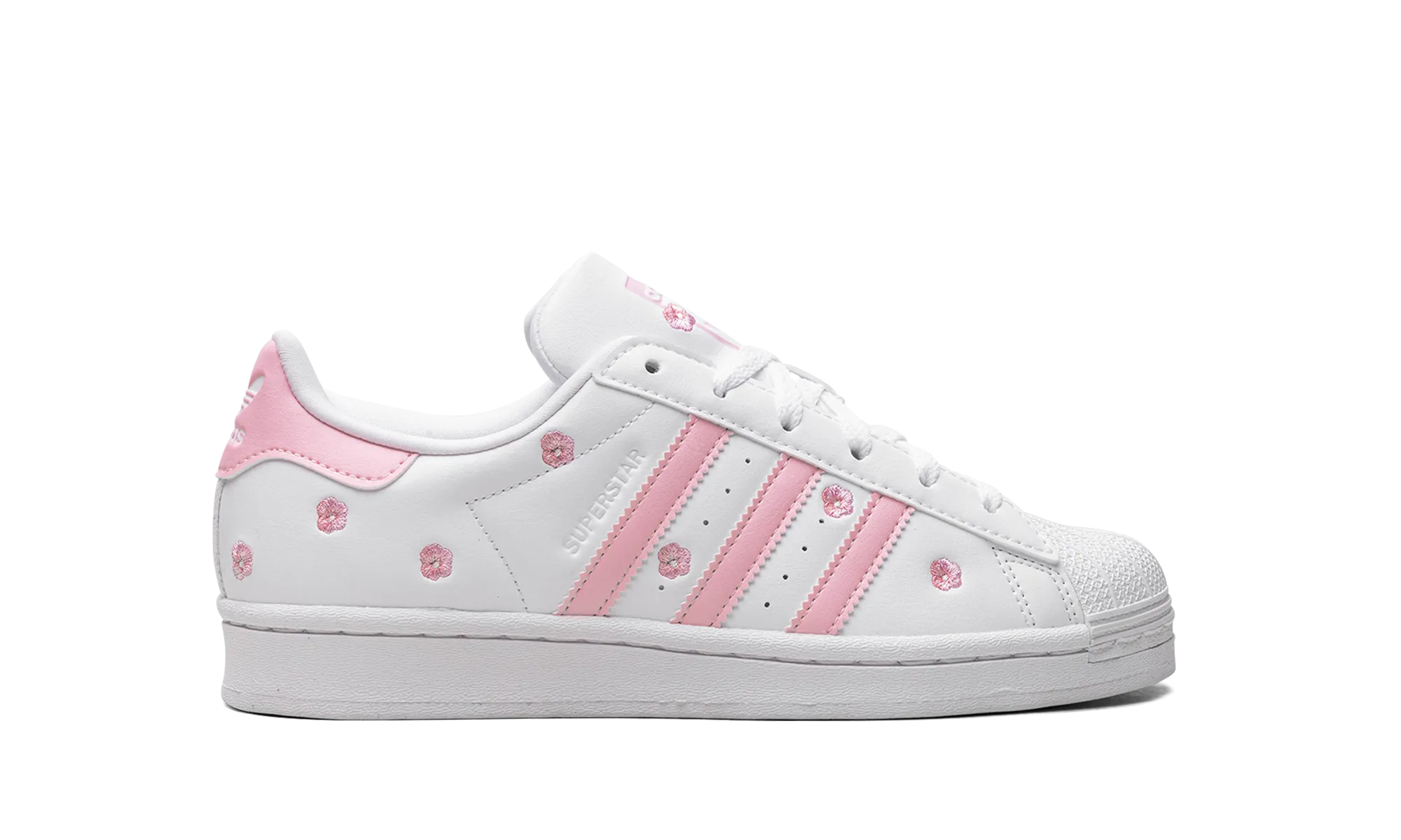 Superstar GS "Cloud White Clear Pink" adidas grade school sneakers