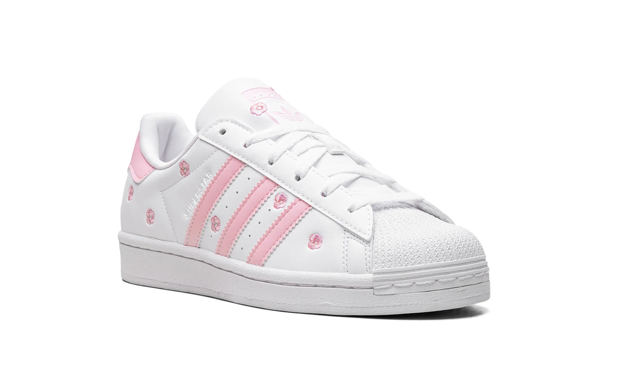 Superstar GS "Cloud White Clear Pink" adidas grade school sneakers