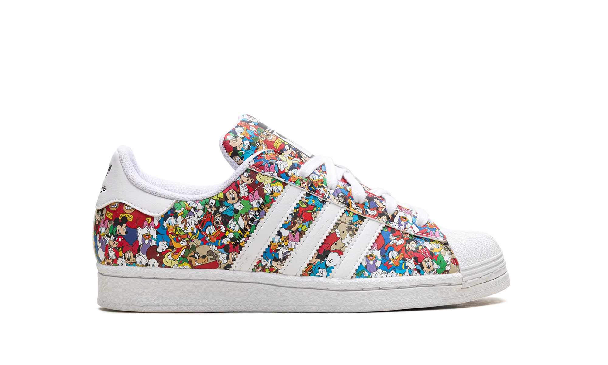Superstar GS "Disney Mickey Core Black Cloud White Wonder White" adidas grade school sneakers