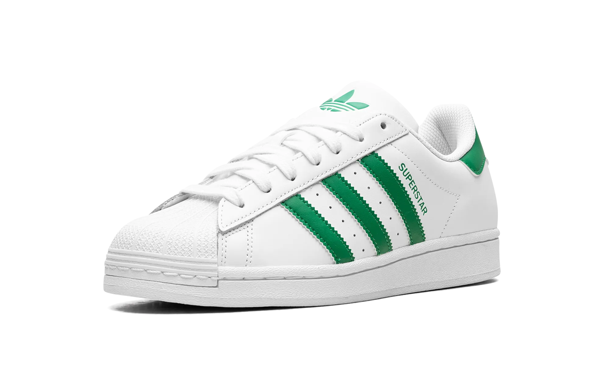 Superstar "Cloud White Green" adidas casual mens footwear