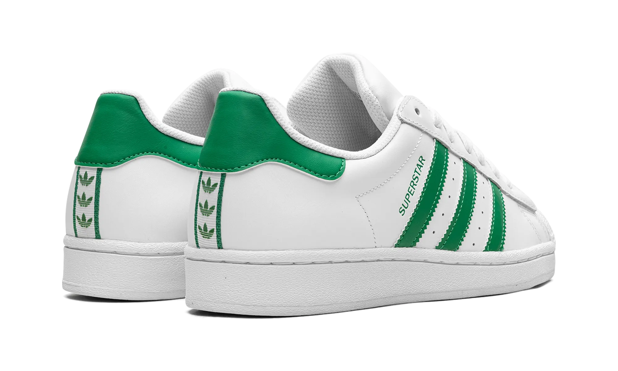 Superstar "Cloud White Green" adidas casual mens footwear