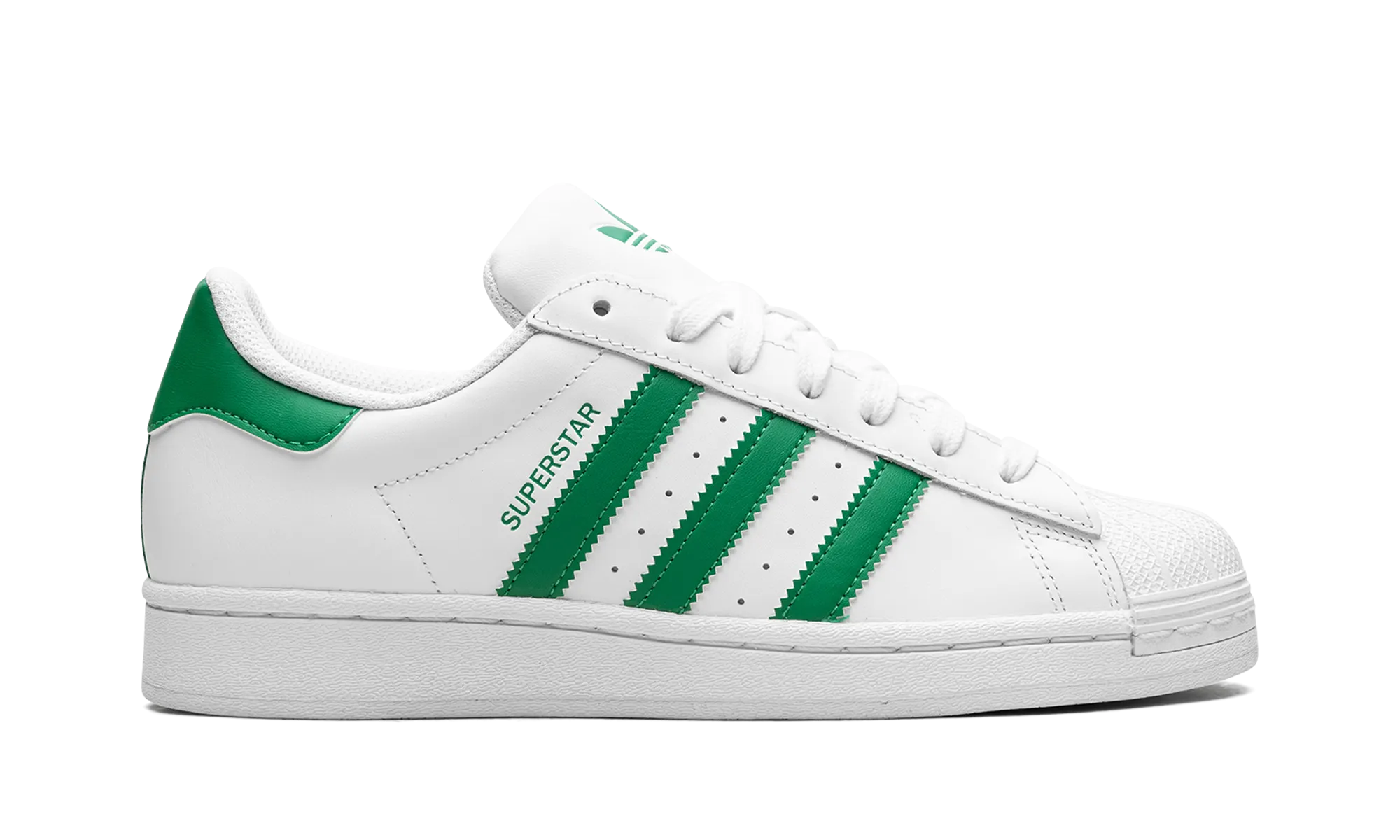 Superstar "Cloud White Green" adidas casual mens footwear