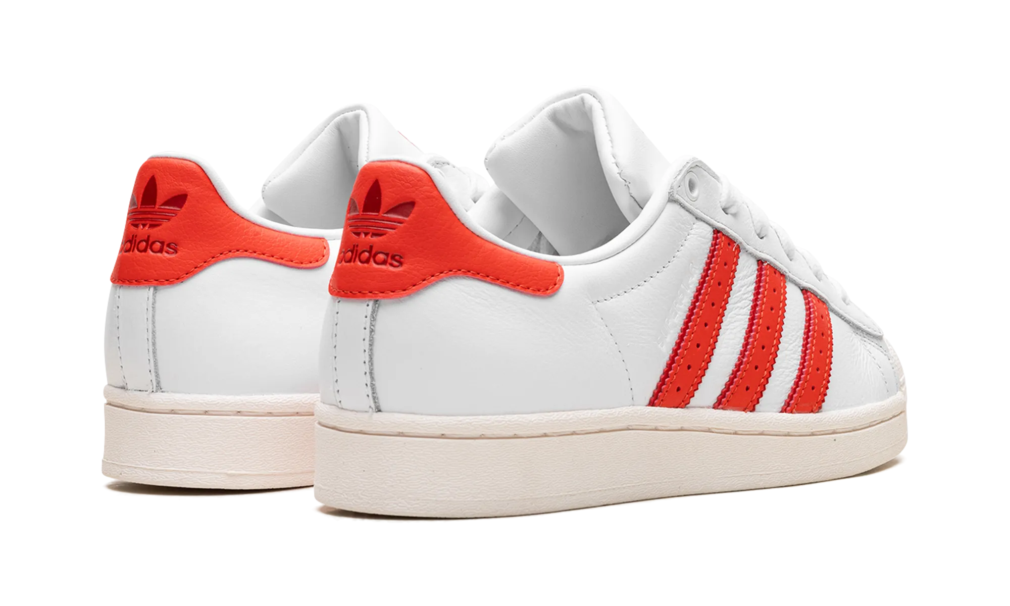 Superstar WMNS "Cloud White Bright Red" adidas stylish womens sneakers