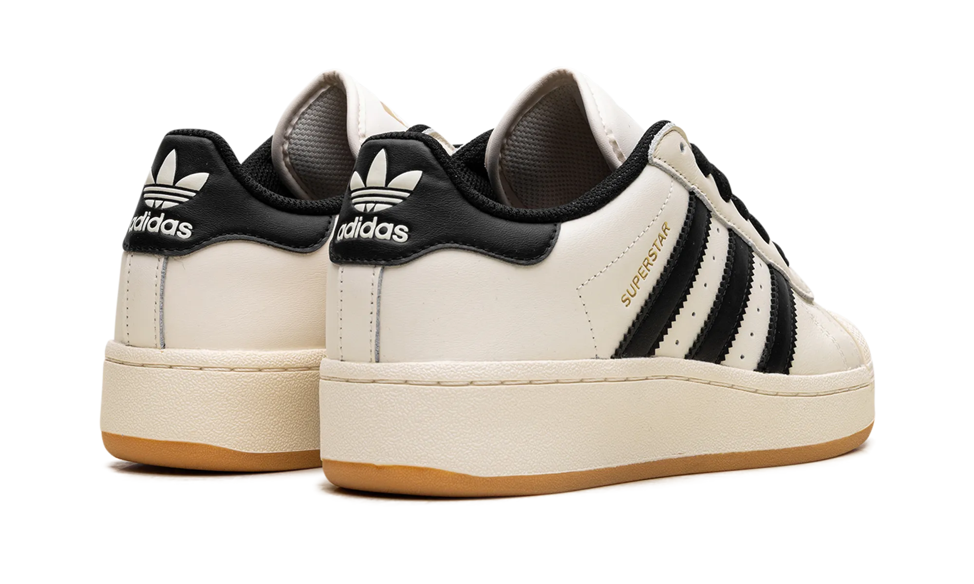 Superstar XLG WMNS "Cream White Black Gum" adidas stylish womens sneakers