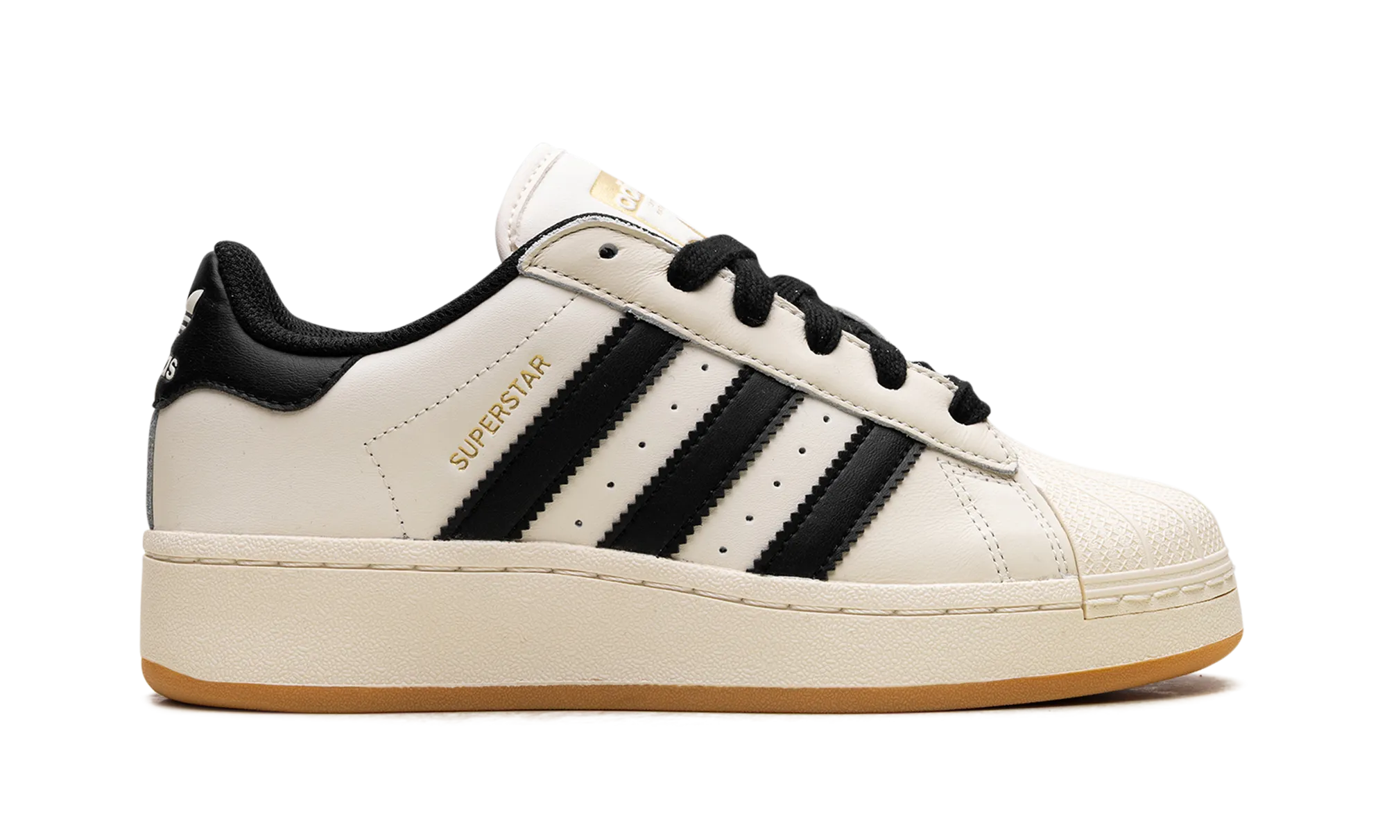 Superstar XLG WMNS "Cream White Black Gum" adidas stylish womens sneakers