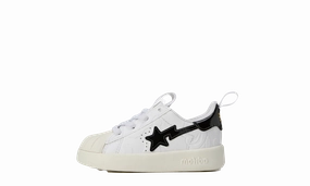 Superstar 360 TD "Bape - White Black" adidas toddler soft sneakers