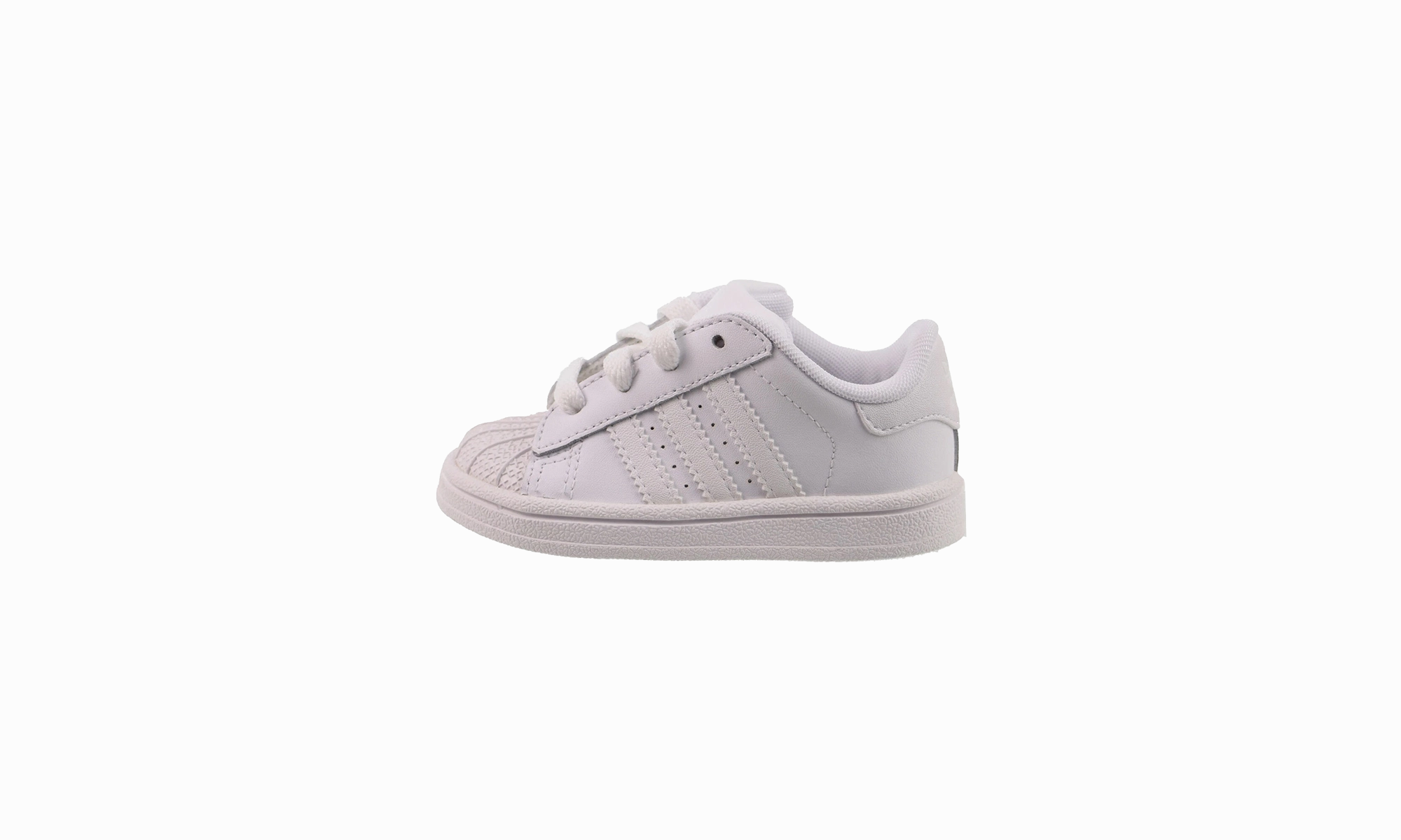 Superstar II "Triple White" adidas toddler soft sneakers