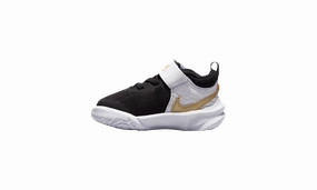Team Hustle D 10 Toddlers Style "Black/Metallic Gold-White" Nike Toddler shoes