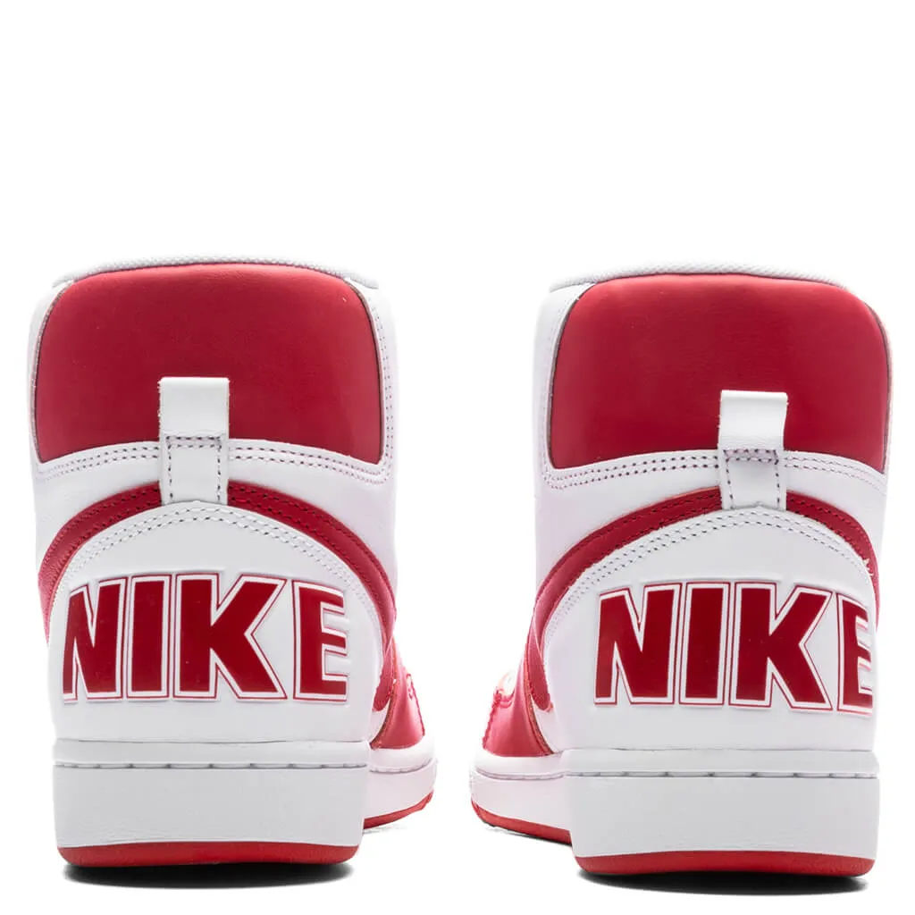 Terminator High - White/University Red Nike trainers with responsive foam