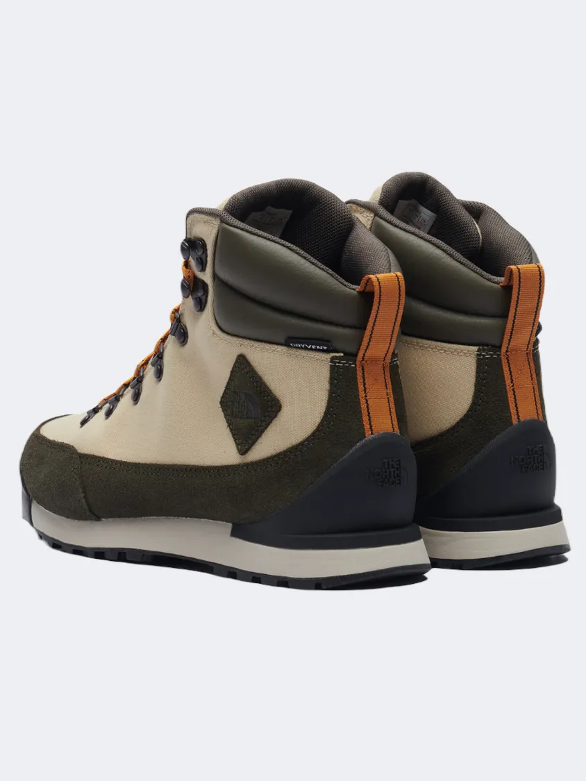 The North Face Back To Berkeley Iv Waterproof Men Lifestyle Shoes Gravel/Taupe Green Mens Urban Style Comfort Shoes
