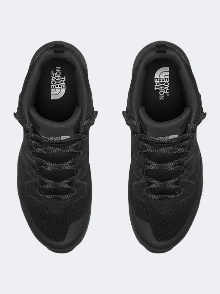 The North Face Hedgehog 3 Waterproof Men Hiking Shoes Black/Asphalt Grey Mens Urban Style Comfort Shoes
