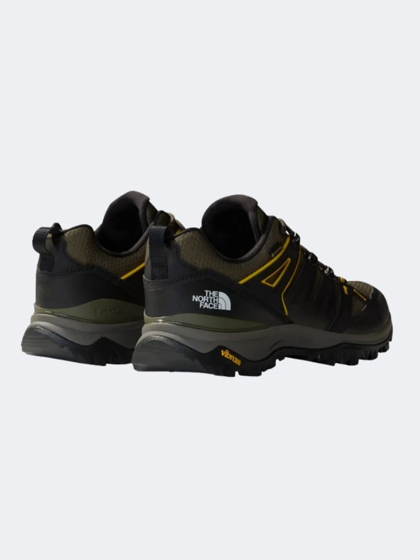 The North Face Hedgehog Goretex Men Hiking Shoes Taupe Green/Black Mens Urban Style Comfort Shoes