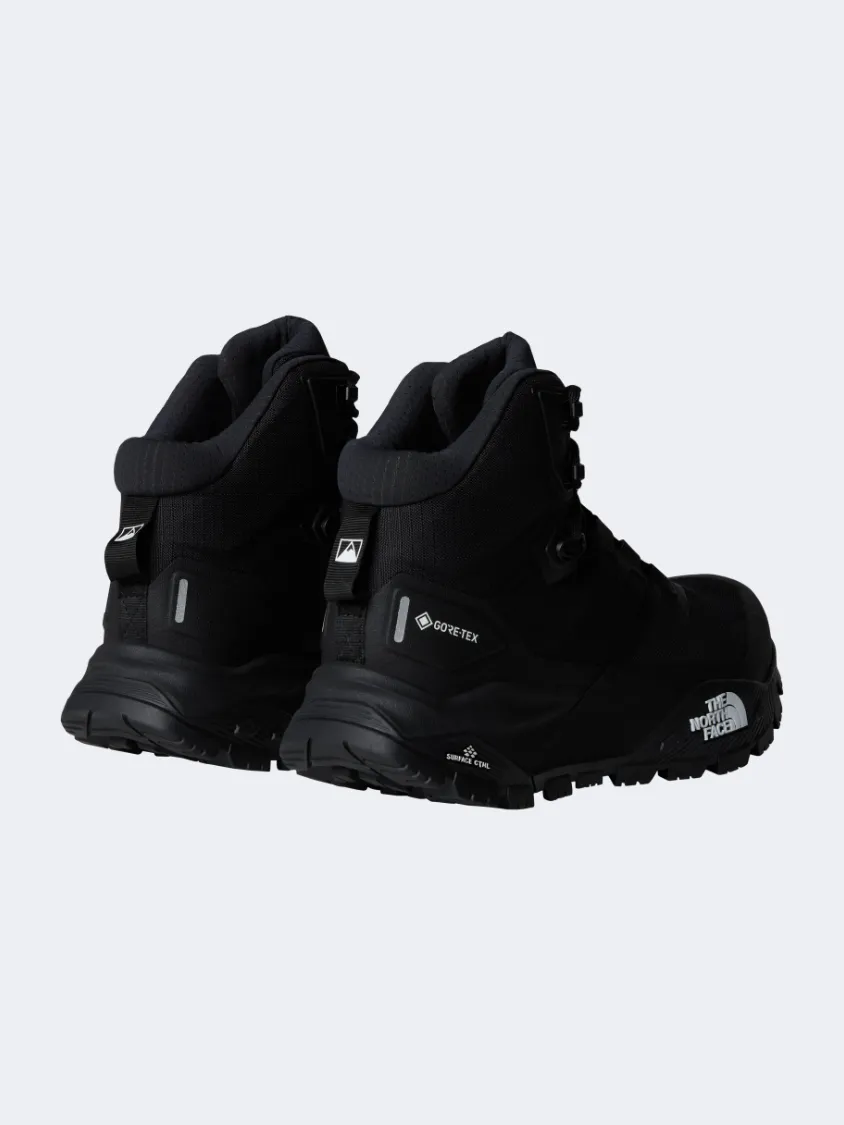 The North Face Offtrail Hike Mid Goretex Men Hiking Shoes Black/White Mens Urban Style Comfort Shoes