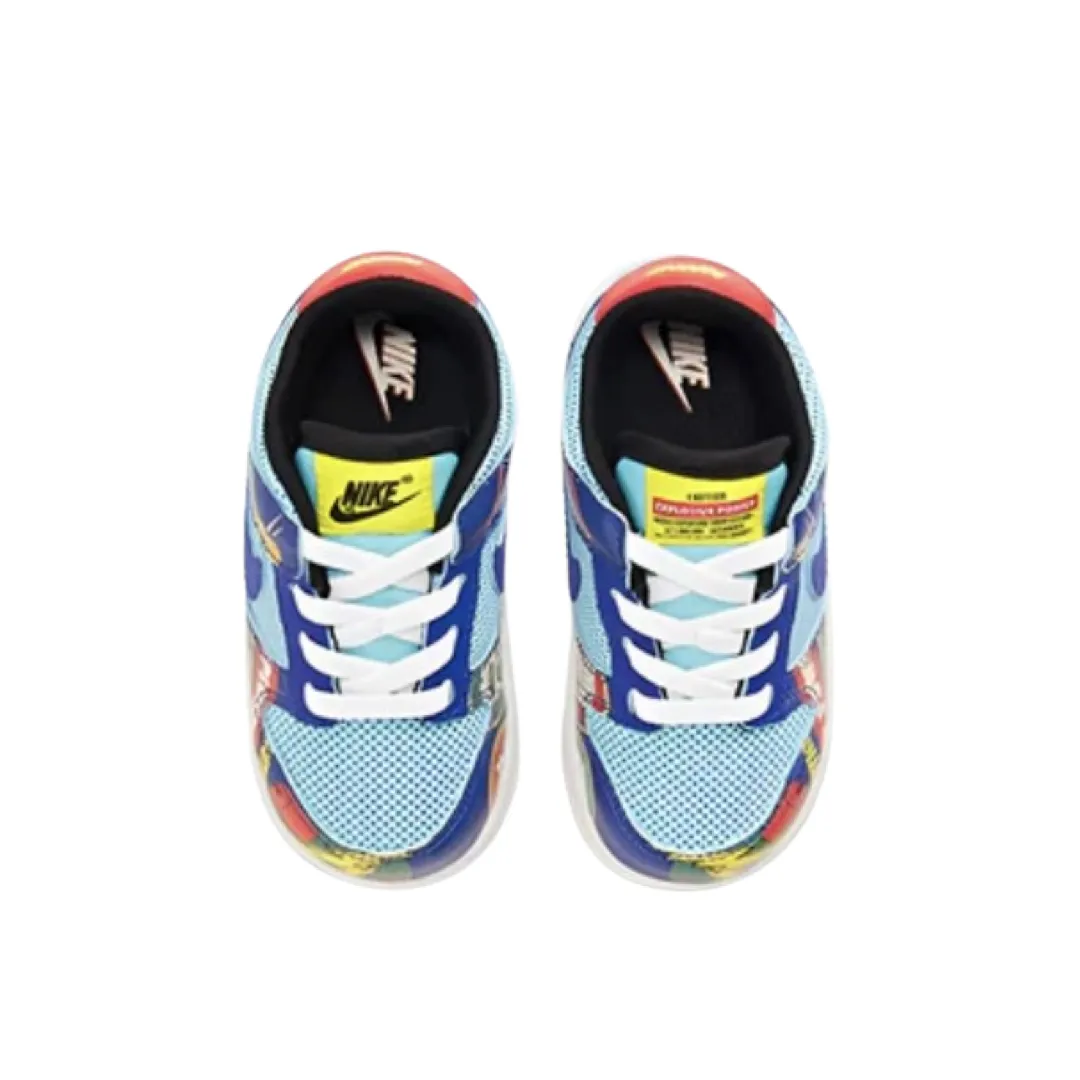 Toddler Nike Dunk Low Chinese New Year Fire Cracker Blue Multicolour Iconic Sneakers