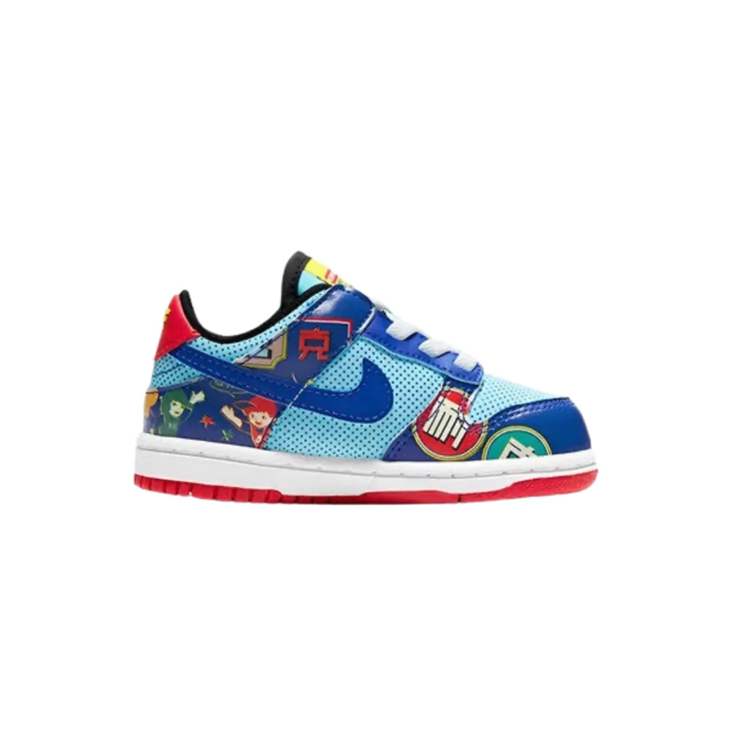 Toddler Nike Dunk Low Chinese New Year Fire Cracker Blue Multicolour Iconic Sneakers