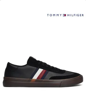 TOMMY HILFIGER CUPSET TERRACE BLACK GUM Tommy Hilfiger men's footwear