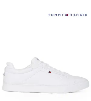 TOMMY HILFIGER ICON COURT LEATHER FLAG Tommy Hilfiger men's footwear