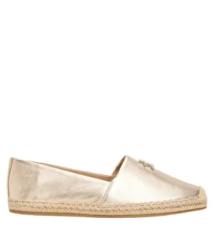 TOMMY HILFIGER METALLIC LEATHER ESPADRILLE Tommy Hilfiger women's shoes